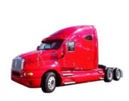 Red Kenworth semi-truck — Heavy Duty & Mining